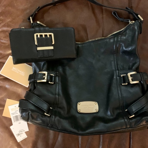 Michael Kors purse & wallet black leather - Picture 2 of 7